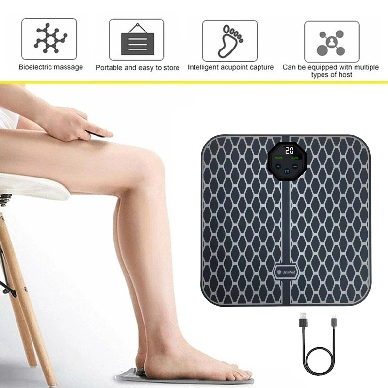 Electric EMS Intelligent Foot Massage Pad Mat Pulse Acupuncture USB Charging Improve Blood Circulation Relieve Ache Health Care
Electric EMS Intelligent Foot Massage Pad Mat Pulse Acupuncture USB Charging Improve Blood Circulation Relieve Ache Health Care