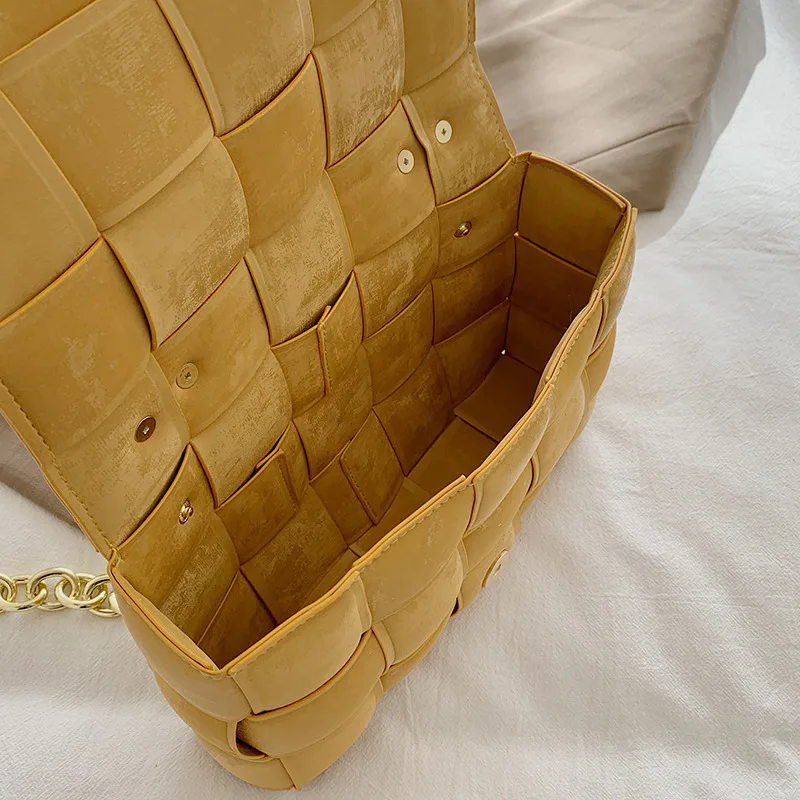 Weave Flap Bags For Women Leather Thick Chain Shoulder Messenger Bags Female Handbag And Purse
Weave Flap Bags For Women Leather Thick Chain Shoulder Messenger Bags Female Handbag And Purse