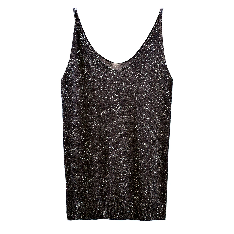 Plus-sized Tank Top 2020 New Spring Summer Loose Sexy V-neck Bright Silk Knitted Camisole Solid Color Female Sleeveless T-shirt
Plus-sized Tank Top 2020 New Spring Summer Loose Sexy V-neck Bright Silk Knitted Camisole Solid Color Female Sleeveless T-shirt