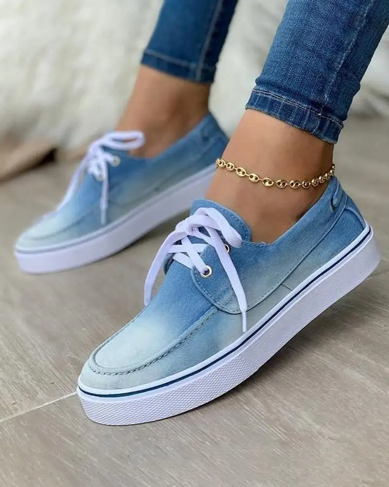 Zapatos informales vulcanizados para mujer, zapatillas de lona transpirables con cordones, tenis femeninos
Zapatos informales vulcanizados para mujer, zapatillas de lona transpirables con cordones, tenis femeninos