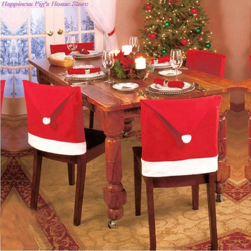 1Pcs Christmas Cotton Chair Cover Non-woven Fabric Dining Chairs Back Covers Santa Hat Home Decoration New Year Party Supplies
1Pcs Christmas Cotton Chair Cover Non-woven Fabric Dining Chairs Back Covers Santa Hat Home Decoration New Year Party Supplies