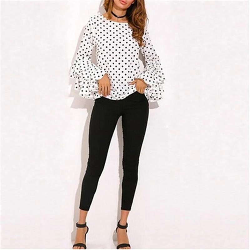 Women Polka Dot Blusas Shirts Spring Fashion O Neck Long Sleeve Blouse Femininas Casual Tops Plus Size 4XL 5XL Shirt
Women Polka Dot Blusas Shirts Spring Fashion O Neck Long Sleeve Blouse Femininas Casual Tops Plus Size 4XL 5XL Shirt