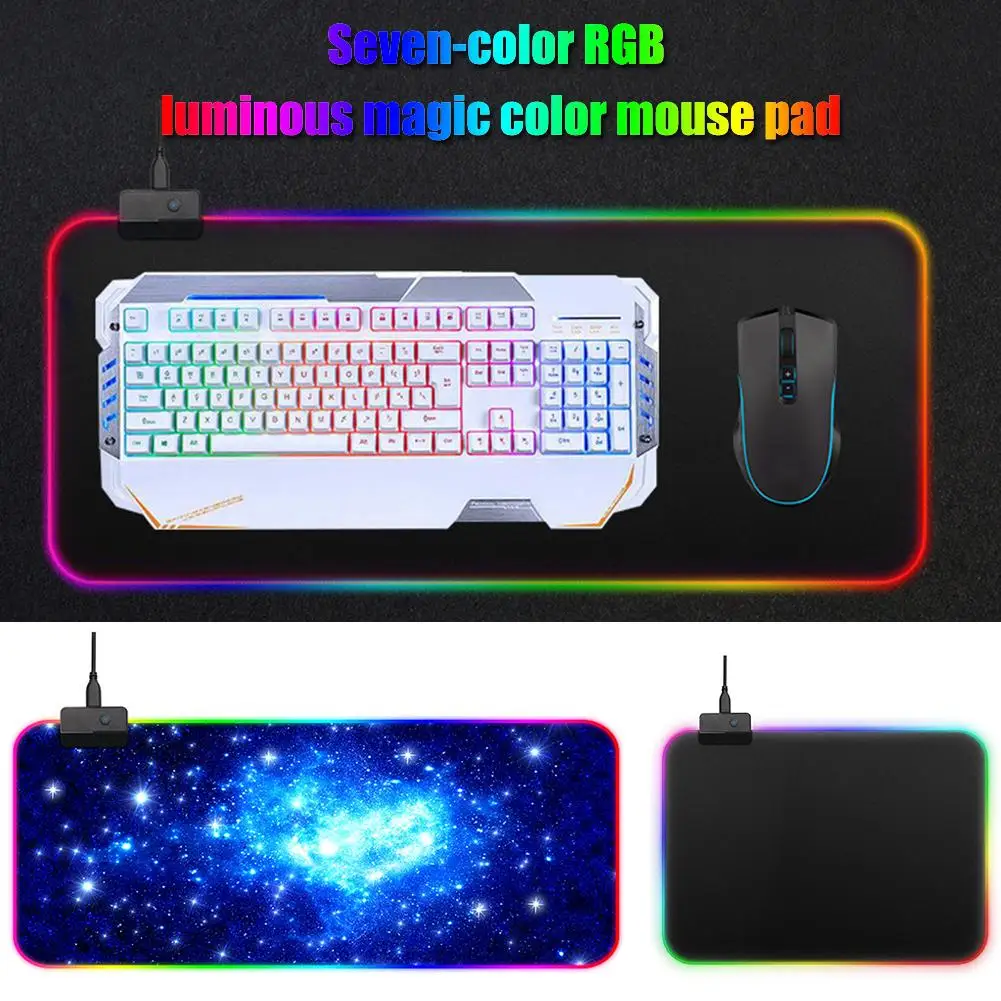 RGB LED Lighting PC Computer Starry Sky Illuminated Mouse Pad Gaming Keypad Mat
RGB LED Lighting PC Computer Starry Sky Illuminated Mouse Pad Gaming Keypad Mat