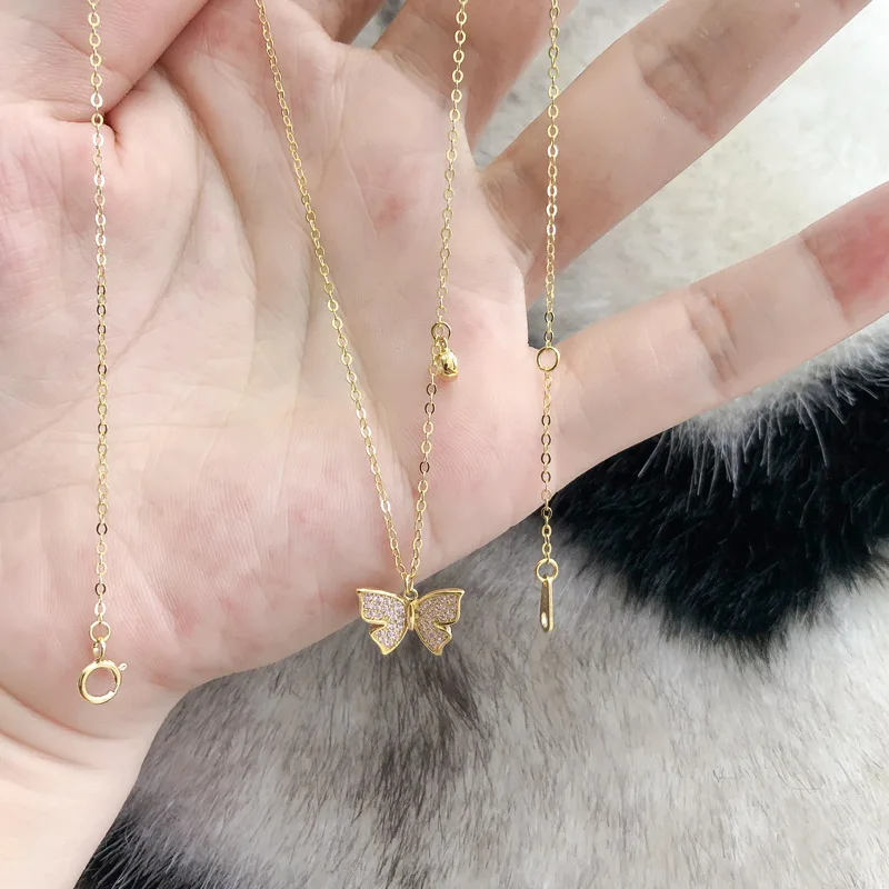 925 Sterling Silver Crystal Butterfly Charm Necklace Creative Elegant Chain Party Jewelry For Women Choker dz606
925 Sterling Silver Crystal Butterfly Charm Necklace Creative Elegant Chain Party Jewelry For Women Choker dz606