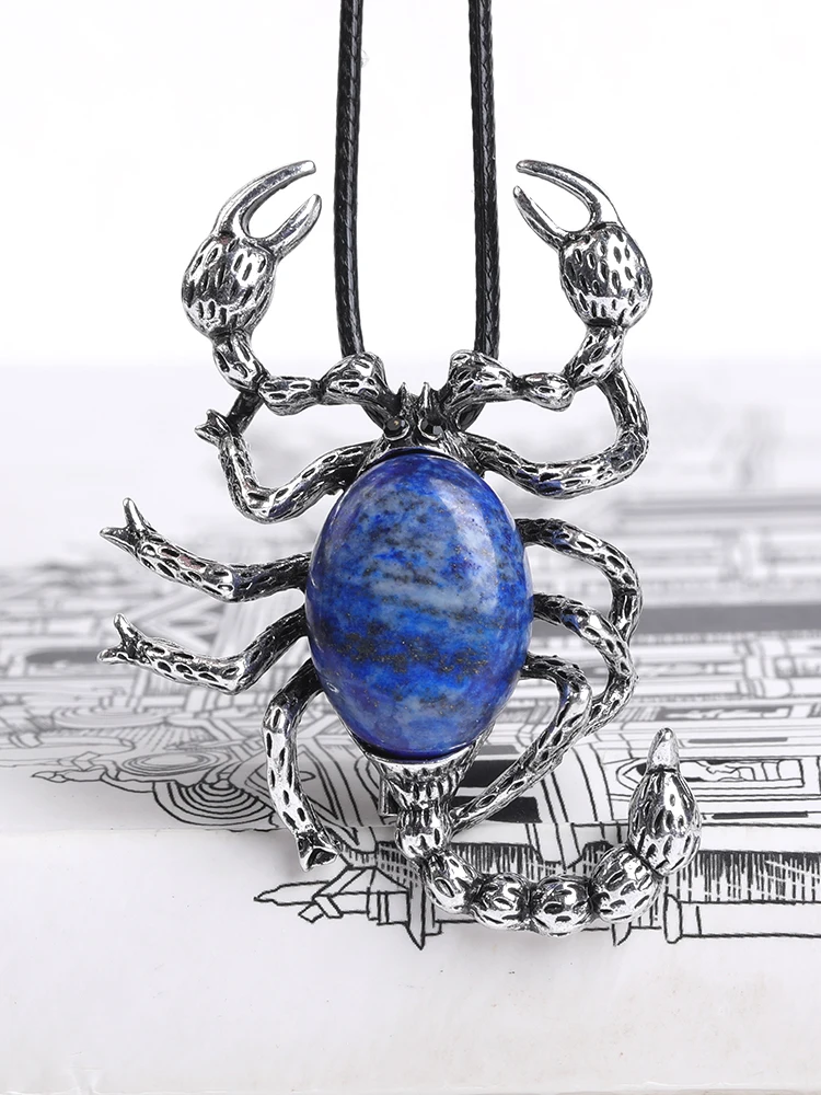 1PC Natural Crystal Scorpion Pendant Raw Crystals Handmade Inlaid Stainless Steel Vintage American Style Men Chain Jewelry Gifts
1PC Natural Crystal Scorpion Pendant Raw Crystals Handmade Inlaid Stainless Steel Vintage American Style Men Chain Jewelry Gifts