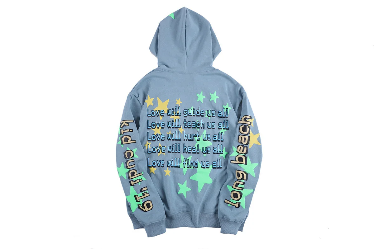 New cpfm x kidudi spray letter foam printed Street hooded Pullover
New cpfm x kidudi spray letter foam printed Street hooded Pullover