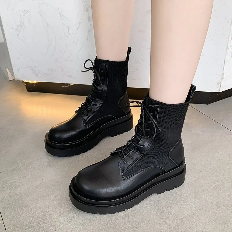 Laarzen Стрейчевые ботинки Laarzen Vrouwelijke Schoenen Ke Bodem Round Neus, противоскользящие ботинки на шнуровке для осени
Laarzen Стрейчевые ботинки Laarzen Vrouwelijke Schoenen Ke Bodem Round Neus, противоскользящие ботинки на шнуровке для осени