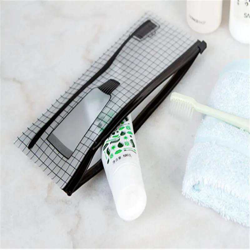 Transparent Toothbrush Cosmetic Bag Women Travel Makeup Bag Make Up Organizer Storage Pouch Toiletry Beauty Wash Kit Case 
Transparent Toothbrush Cosmetic Bag Women Travel Makeup Bag Make Up Organizer Storage Pouch Toiletry Beauty Wash Kit Case