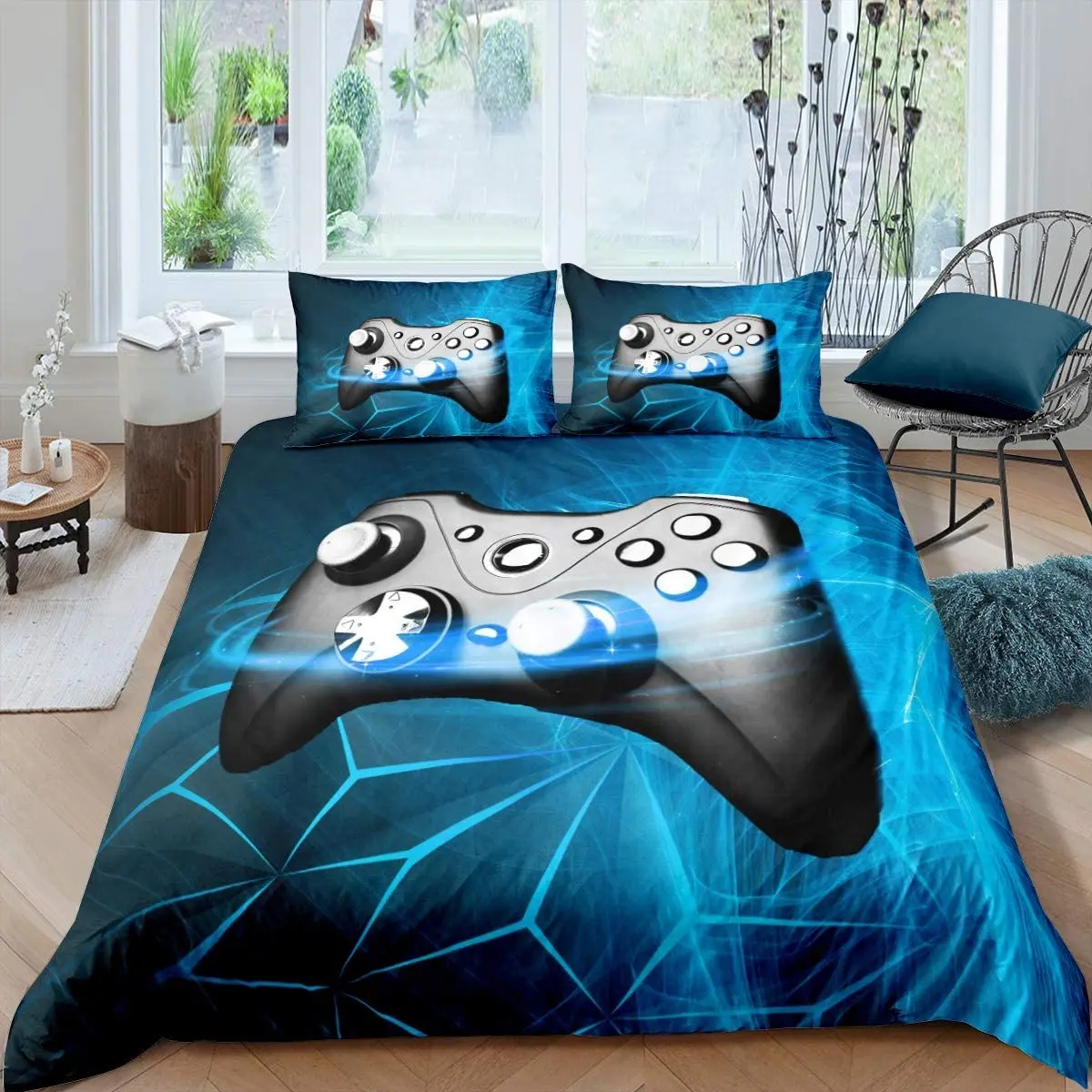 Feelyou Gamer Beddig Set for Boys Twin Size Video Game Home Decor Duvet Cover Set Kids Teens Gaming Comforter Cover
Feelyou Gamer Beddig Set for Boys Twin Size Video Game Home Decor Duvet Cover Set Kids Teens Gaming Comforter Cover