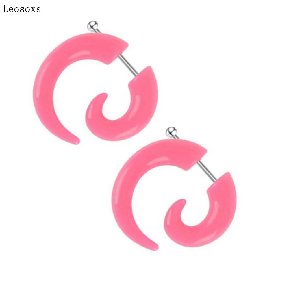 Leosoxs 2 Pcs Pink Snail Ear Pinna Acrylic Body Piercing Jewelry Hot Selling In European and American Fashion
Leosoxs 2 Pcs Pink Snail Ear Pinna Acrylic Body Piercing Jewelry Hot Selling In European and American Fashion