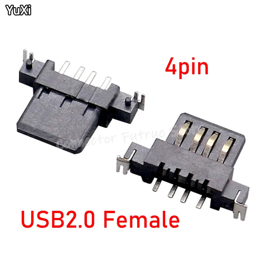 YUXI USB 2.0 Female Seat AF A Female Seat Sinking Plate Black Plastic High Temperature Resistant 4P Ultra-thin Rubber Core
YUXI USB 2.0 Female Seat AF A Female Seat Sinking Plate Black Plastic High Temperature Resistant 4P Ultra-thin Rubber Core