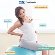 Birthing Ball For Pregnancy Maternity Labour & Yoga + Our 100 Page Pregnancy Book, Exercise, Birth & Recovery Plan, Anti-Burst