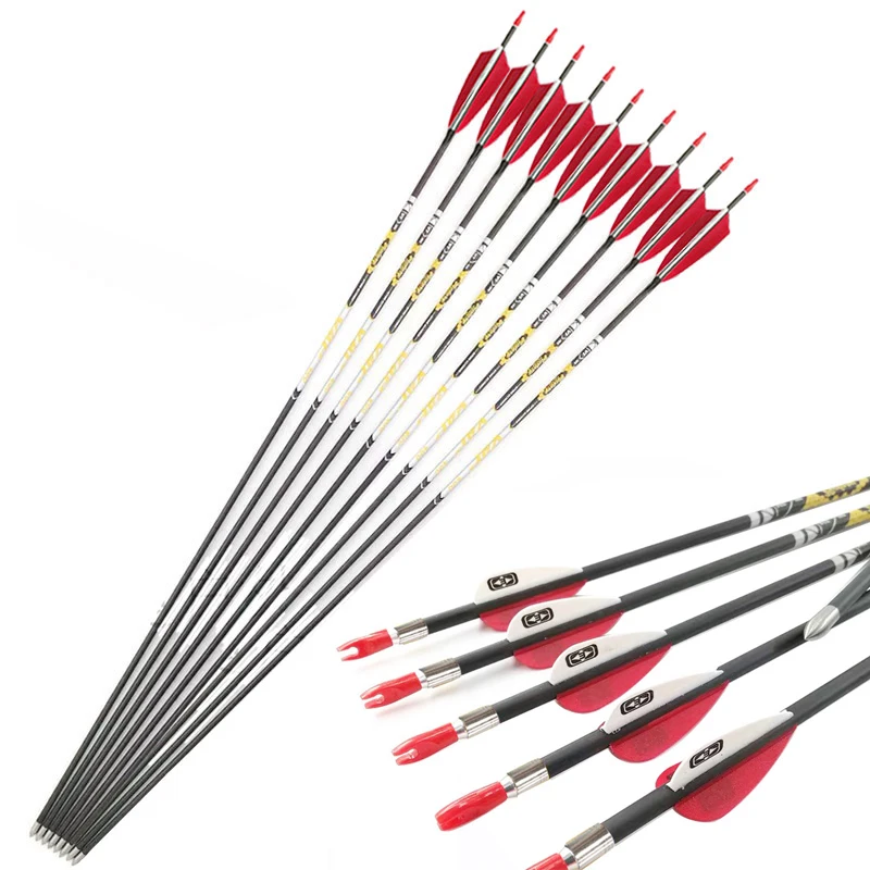 12pcs Archery Pure Carbon Arrows Spine350-800 V1 ID4.2mm for Recurve Bow and Arrows Archery Shooting Accessories
12pcs Archery Pure Carbon Arrows Spine350-800 V1 ID4.2mm for Recurve Bow and Arrows Archery Shooting Accessories
