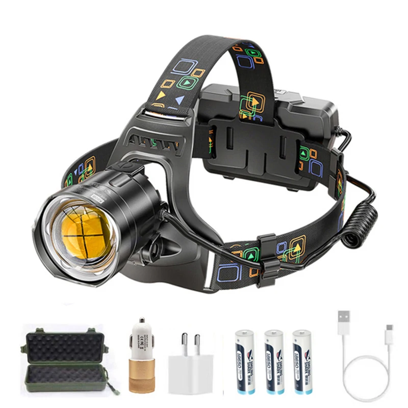 Светодиодный налобный фонарь XHP100, масштабируемый мощный налобный фонарь 18650, мощный фонарик для рыбалки и охоты
Светодиодный налобный фонарь XHP100, масштабируемый мощный налобный фонарь 18650, мощный фонарик для рыбалки и охоты