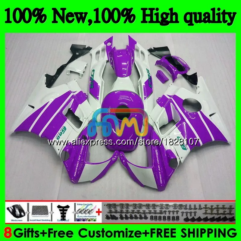 

Fairings +Tank For HONDA 600CC CBR Purple white 600F3 CBR 600 FS 95 96 1995 1996 3BS.205 CBR600 F3 CBR600F3 97 98 1997 1998 Kit