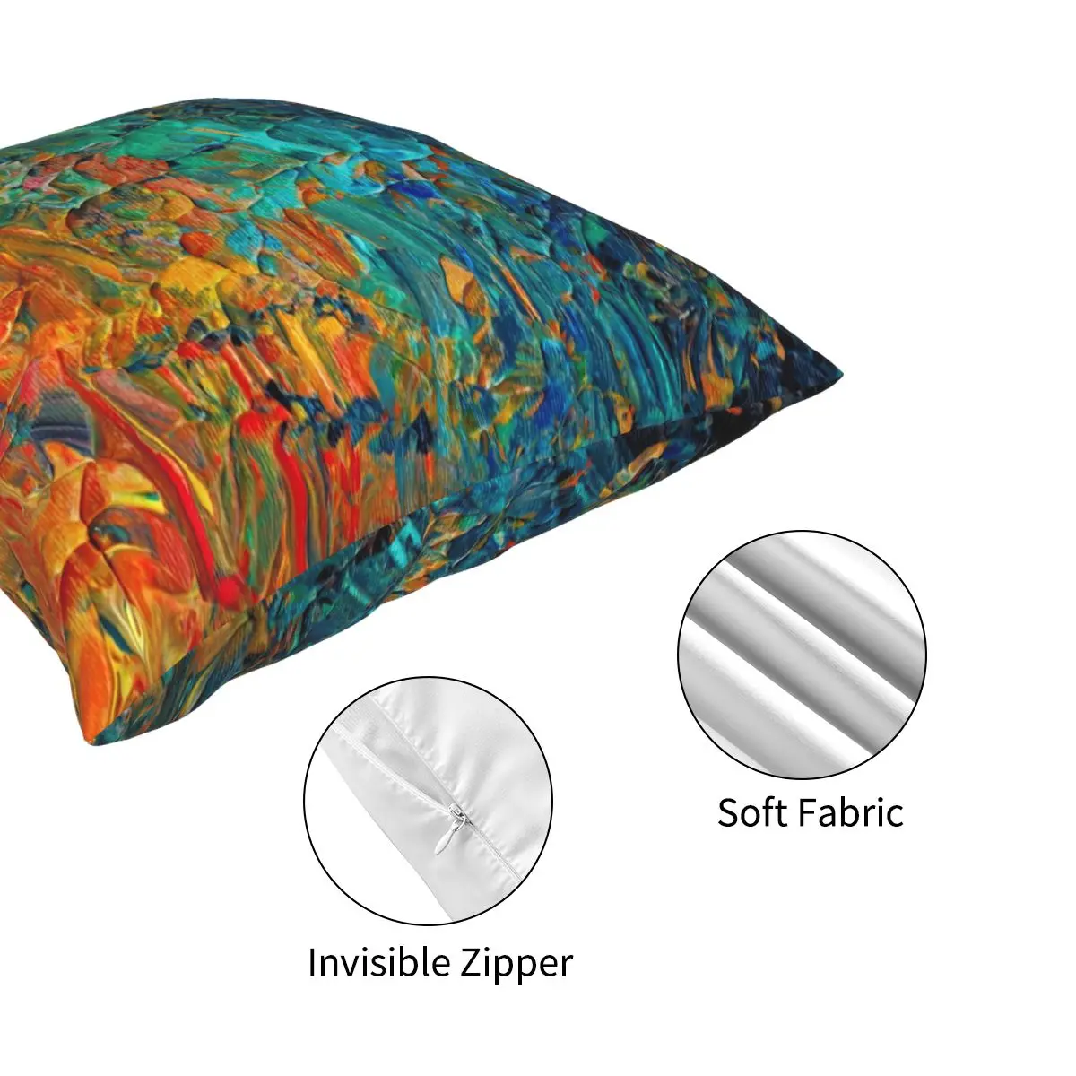 ETERNAL TIDE Bold Rainbow Colorful Deep Pillowcase Polyester Printed Zip Decorative Pillow Case Sofa Seater Cushion Cover 45x45 
ETERNAL TIDE Bold Rainbow Colorful Deep Pillowcase Polyester Printed Zip Decorative Pillow Case Sofa Seater Cushion Cover 45x45