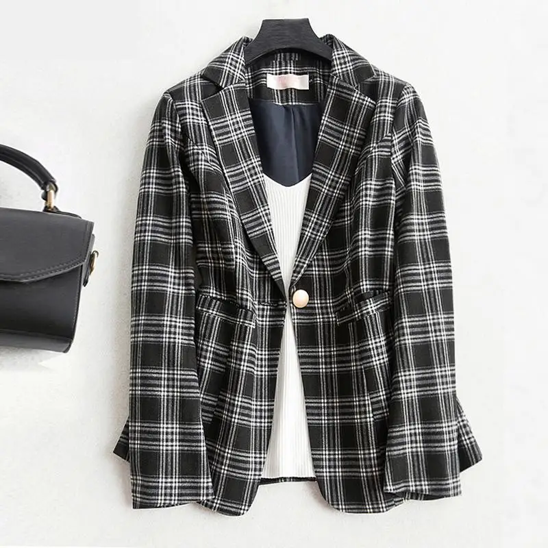 Women's Spring Loose Jacket Coats Yellow Red Green Black Women Autumn Coat Plaid Coat Waisted Notched Blaser Feminino 3xl
Women's Spring Loose Jacket Coats Yellow Red Green Black Women Autumn Coat Plaid Coat Waisted Notched Blaser Feminino 3xl