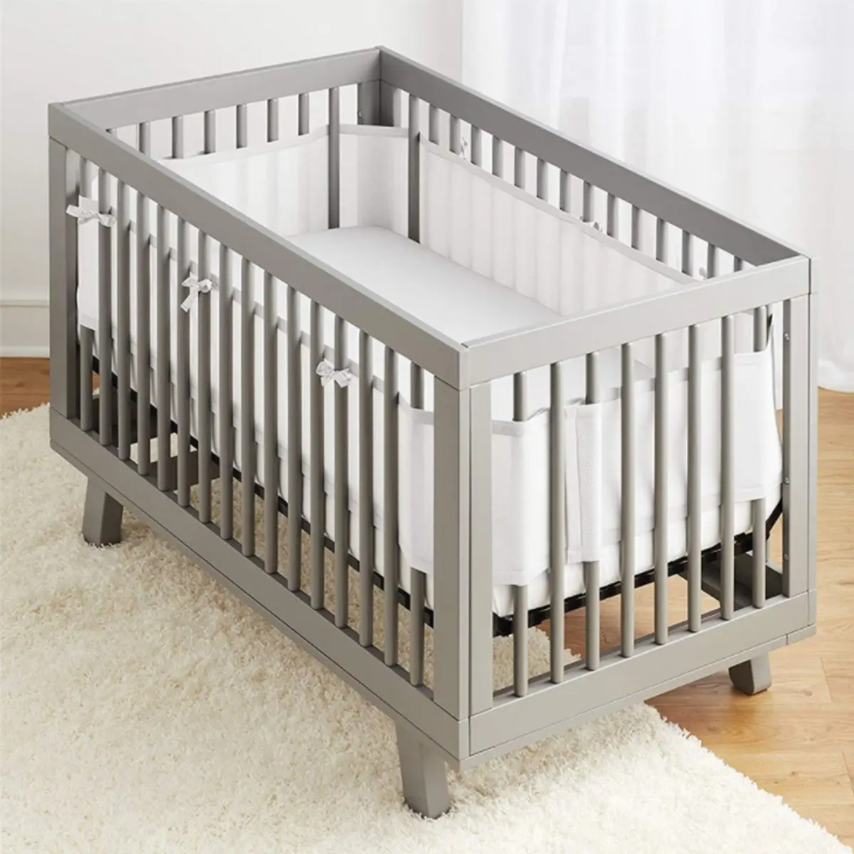 Soft Air Mesh Crib Liner Wrap Nursery Cot Bed Bumper Set Baby Easy Breathable Bed fence 340/160X30CM Baby Crib Protector
Soft Air Mesh Crib Liner Wrap Nursery Cot Bed Bumper Set Baby Easy Breathable Bed fence 340/160X30CM Baby Crib Protector