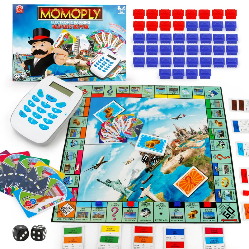 Genuine Monopoly Game Chess Deluxe Edition Super World Tour Children's E-Bank Chess Puzzle Board Game
Genuine Monopoly Game Chess Deluxe Edition Super World Tour Children's E-Bank Chess Puzzle Board Game