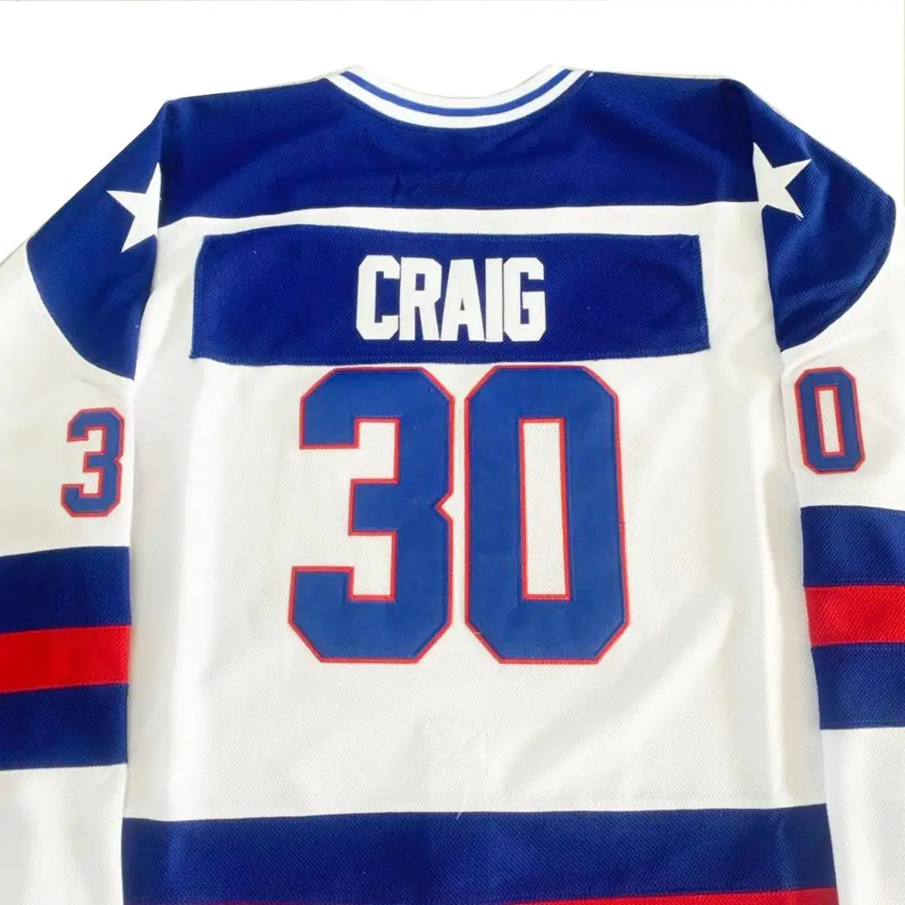 BG ice hockey jerseys USA 30 CRAIG jersey Embroidery sewing Outdoor sportswear Hip-hop culture movie white High Quality
BG ice hockey jerseys USA 30 CRAIG jersey Embroidery sewing Outdoor sportswear Hip-hop culture movie white High Quality
