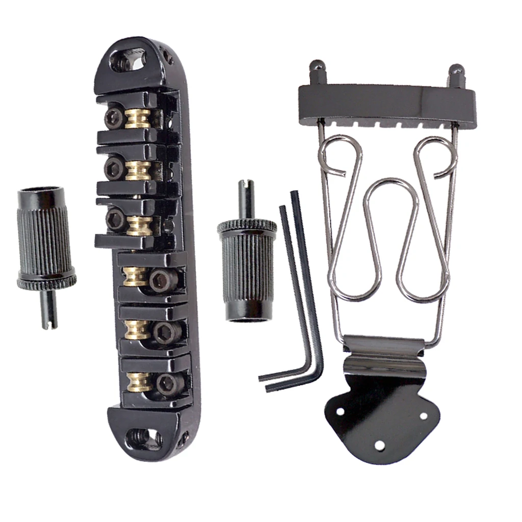 Струнный подседельный мост трапециевидный Струнодержатель с большими резьбовыми штифтами и гаечными ключами для джазовой гитары Archtop-черн... 
Струнный подседельный мост трапециевидный Струнодержатель с большими резьбовыми штифтами и гаечными ключами для джазовой гитары Archtop-черн...