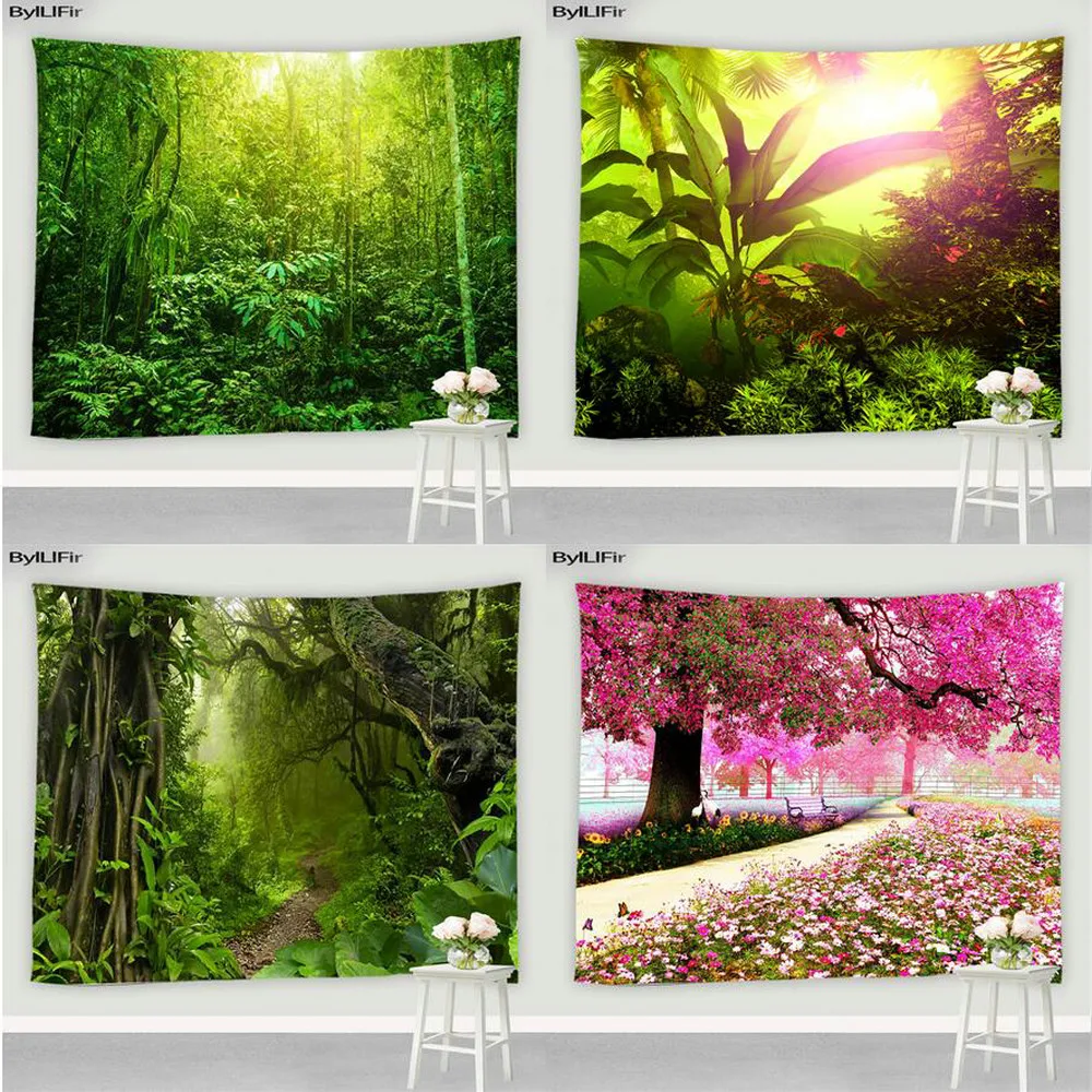 Psychedelic Jungle Landscape Tapestry Bohemian Room Decor Wall Hanging Screen Sunlight Trees Forest Mandala Hippie Mural Carpet
Psychedelic Jungle Landscape Tapestry Bohemian Room Decor Wall Hanging Screen Sunlight Trees Forest Mandala Hippie Mural Carpet