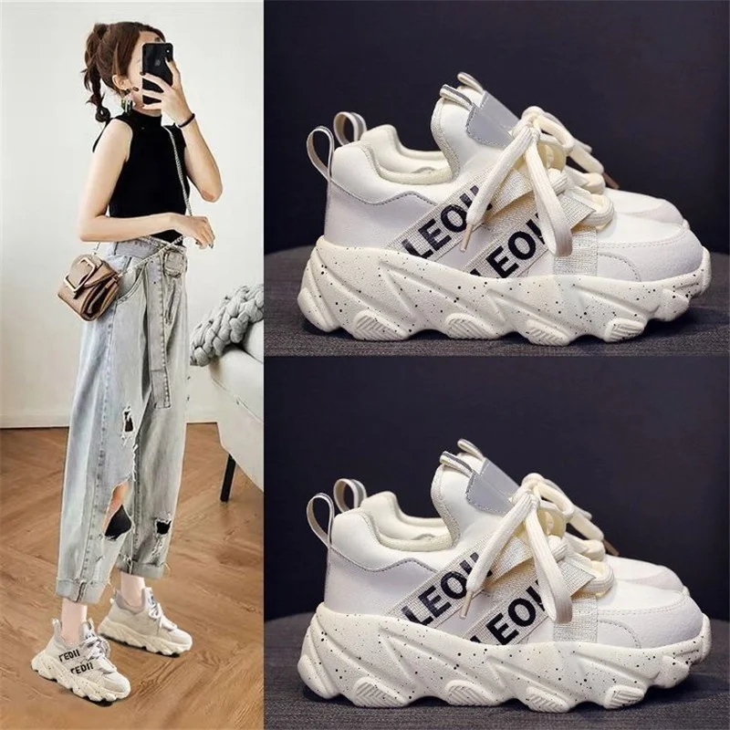 Chunky Sneakers Casual Lace Up Woman Shoes Luxury Breathable Autumn Reflective Dad Soles Ladies Platform Vulcanized Footwear
Chunky Sneakers Casual Lace Up Woman Shoes Luxury Breathable Autumn Reflective Dad Soles Ladies Platform Vulcanized Footwear