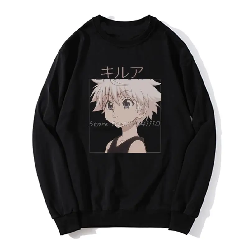 Мужская Флисовая Толстовка с капюшоном Hunter X аниме манга киллуа золдик свитер