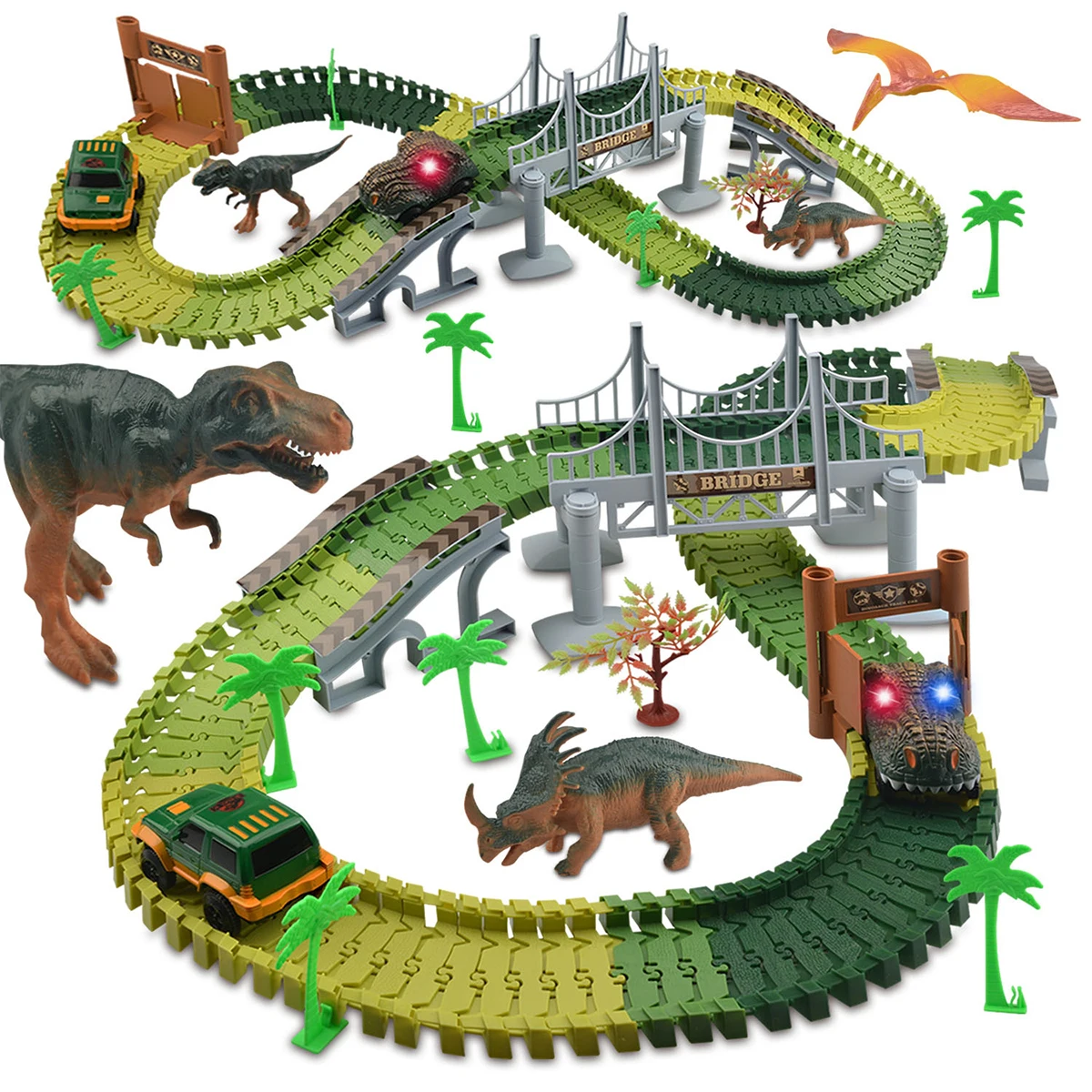 144pcs Dinosaur Electric Rail Car Track Racing Toy Parent-children Interactive Tracks Educative DIY Flexible Race Track Kid Gift
144pcs Dinosaur Electric Rail Car Track Racing Toy Parent-children Interactive Tracks Educative DIY Flexible Race Track Kid Gift