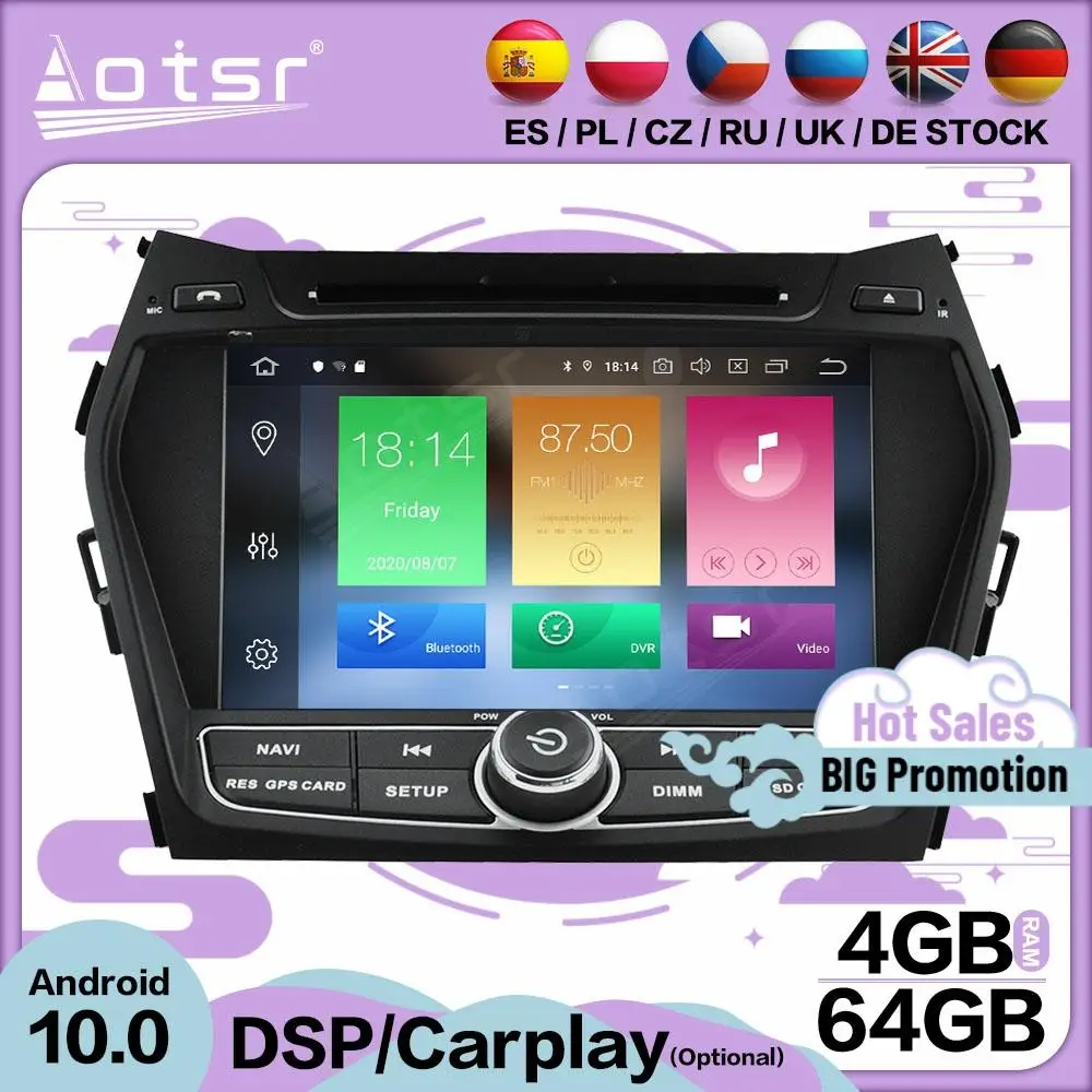 2 DIN Carplay мультимедийный плеер Android 10 для Hyundai Santa Fe IX45 2014 2015 2016 2017 2018 GPS аудио радио приемник головное устройство
2 DIN Carplay мультимедийный плеер Android 10 для Hyundai Santa Fe IX45 2014 2015 2016 2017 2018 GPS аудио радио приемник головное устройство