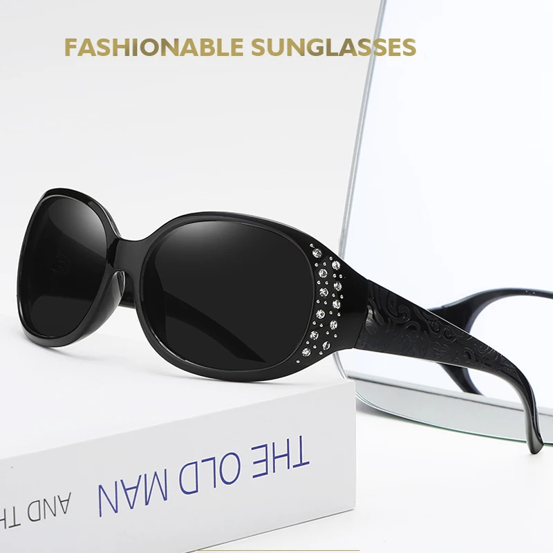 FEISHINI 2023 Plastic Polaroid Sunglasses Women UV400 Oval Brand Sexy Crystal Trendy Black Ladies Retro Goggle Polarized Driving 
FEISHINI 2023 Plastic Polaroid Sunglasses Women UV400 Oval Brand Sexy Crystal Trendy Black Ladies Retro Goggle Polarized Driving