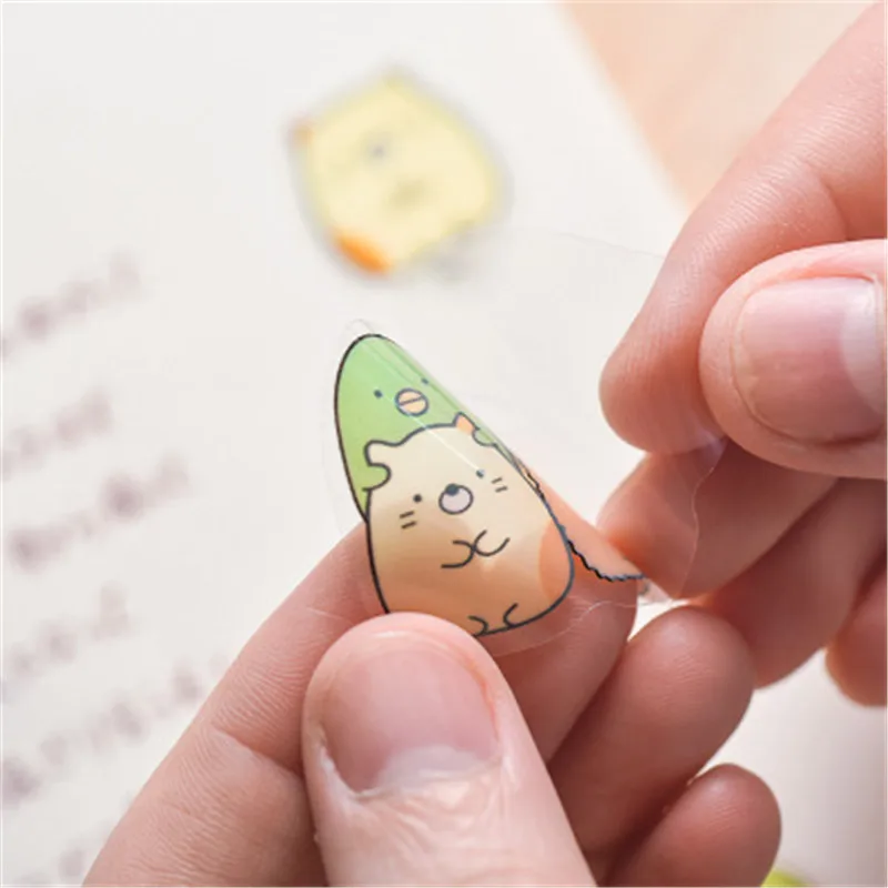 50pcs/Pack Cartoon Cute Cat Duck Sticker Children Toys Anime Gift for DIY on Book Laptop Mobile Phone Skateboard Kids Stickers | Игрушки и