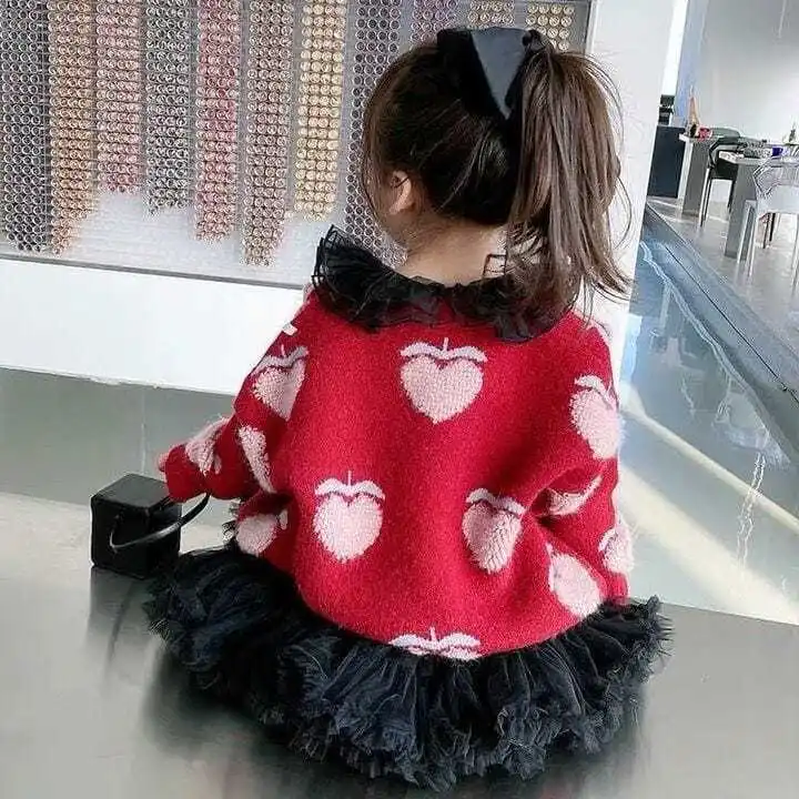 Girls' Knitted Cardigan 2021 Spring and Autumn New Children's Autumn Jacket Baby V-neck Sweater Fashion Jacket
Girls' Knitted Cardigan 2021 Spring and Autumn New Children's Autumn Jacket Baby V-neck Sweater Fashion Jacket