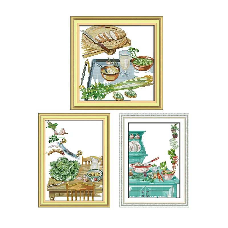 Joy Sunday Corner of The Kitchen Chinese Print Pattern Cross Stitch Embroidered Needlework DIY Kits Pattern On Canvas Sets DMC
Joy Sunday Corner of The Kitchen Chinese Print Pattern Cross Stitch Embroidered Needlework DIY Kits Pattern On Canvas Sets DMC