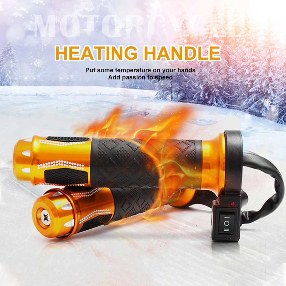 Motorcycle Heated Grips 12V Winter Heating Handlebar Grips Clamp On 2 Levels Universal Heating Grips for Motorcycle ATV Scooter
Motorcycle Heated Grips 12V Winter Heating Handlebar Grips Clamp On 2 Levels Universal Heating Grips for Motorcycle ATV Scooter