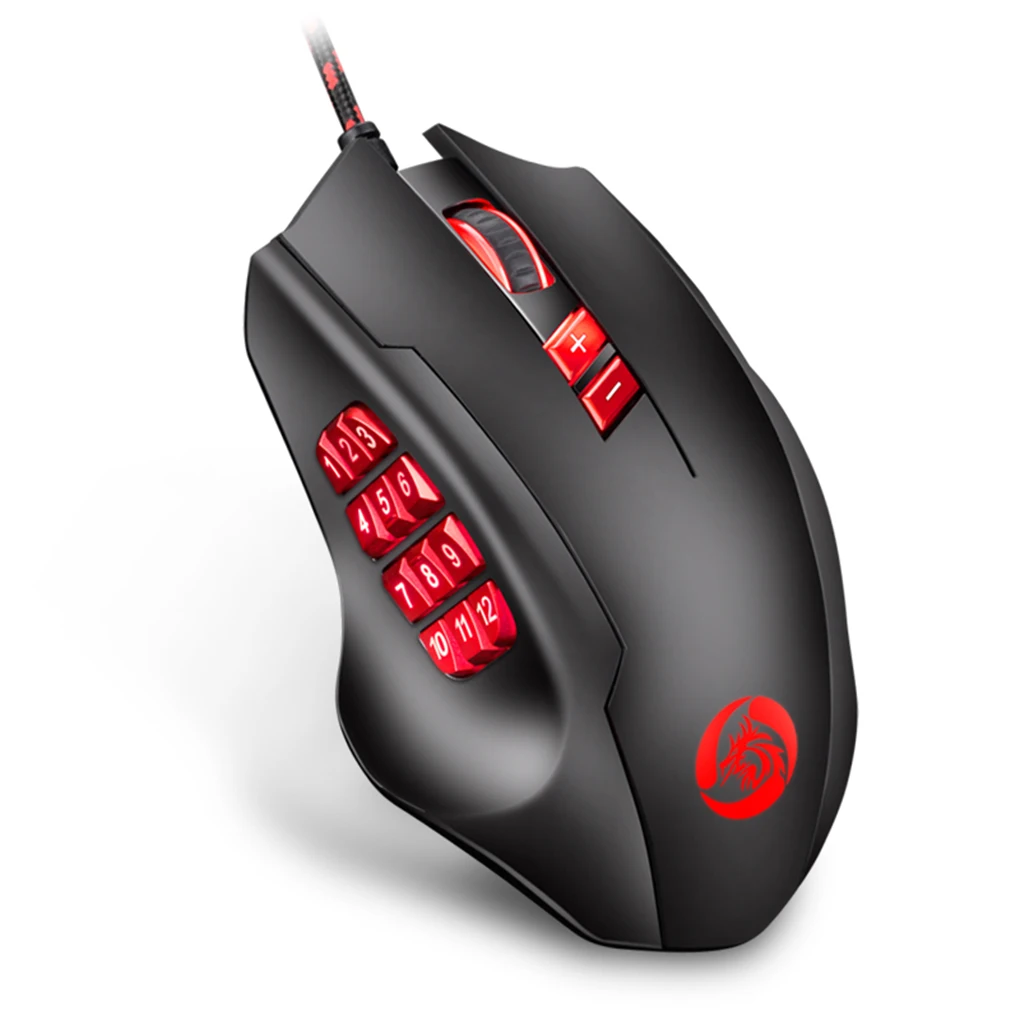USB Optical Mouse 10000 DPI Wired Gaming 17 Side Keys And 8 Lighting Modes Glowing Mat Programing Mechanical Mouse RGB Backlit
USB Optical Mouse 10000 DPI Wired Gaming 17 Side Keys And 8 Lighting Modes Glowing Mat Programing Mechanical Mouse RGB Backlit