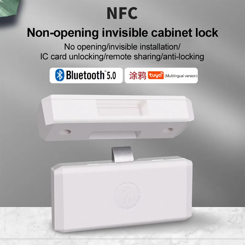 6V Tuya APP Smart Bluetooth Drawer NFC Lock Lockless Invisible No Hole Lock File Cabinet Lock Wardrobe Lock Drawer Switch
6V Tuya APP Smart Bluetooth Drawer NFC Lock Lockless Invisible No Hole Lock File Cabinet Lock Wardrobe Lock Drawer Switch