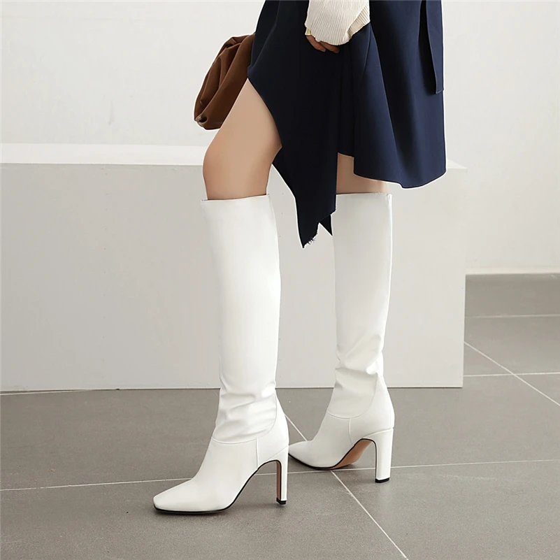 Meotina Fashion Boots Women Shoes Thick Super High Heel Knee High Boots Square Toe Ladies Boots Autumn Winter Black Green 46
Meotina Fashion Boots Women Shoes Thick Super High Heel Knee High Boots Square Toe Ladies Boots Autumn Winter Black Green 46