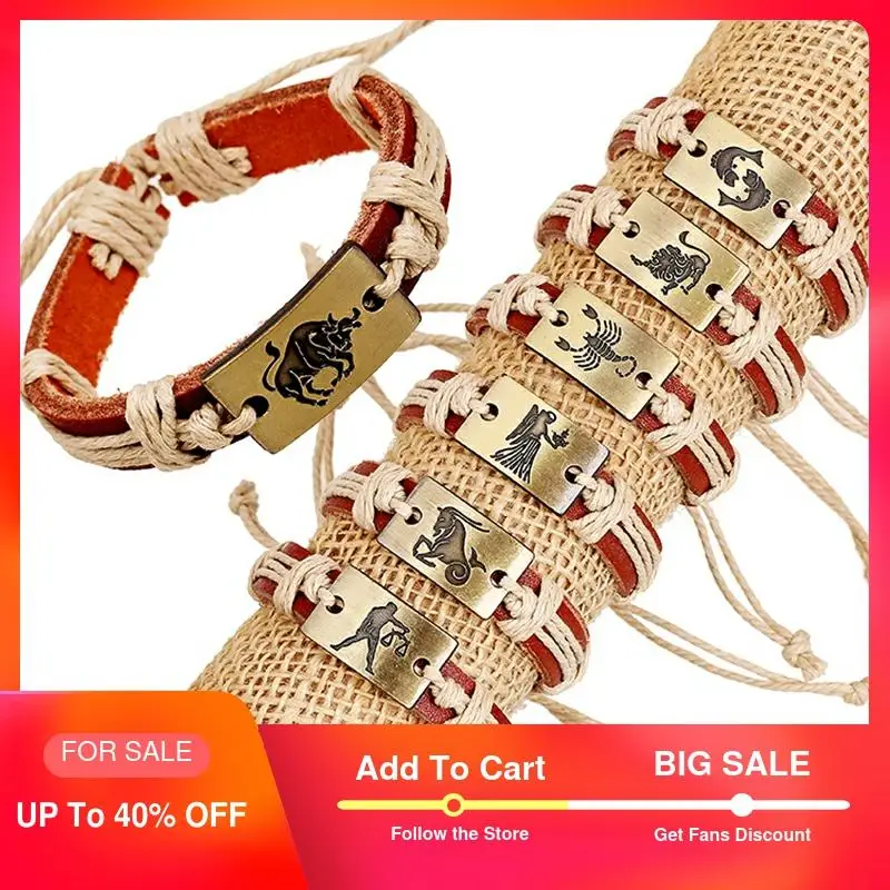 Vintage Leather Bracelet Men Women Constellation Wrap Bracelet Charm Couple Bracelets & Bangles Male Fashion Jewelry Gift 2019
Vintage Leather Bracelet Men Women Constellation Wrap Bracelet Charm Couple Bracelets & Bangles Male Fashion Jewelry Gift 2019