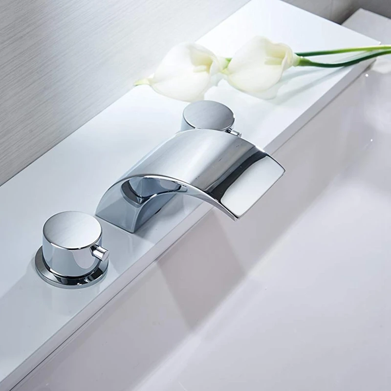 8-16 Inch Led Waterfall Widespread Bathroom Sink Faucet 2 Handles 3 Holes Chrome Finish Commercial
8-16 Inch Led Waterfall Widespread Bathroom Sink Faucet 2 Handles 3 Holes Chrome Finish Commercial