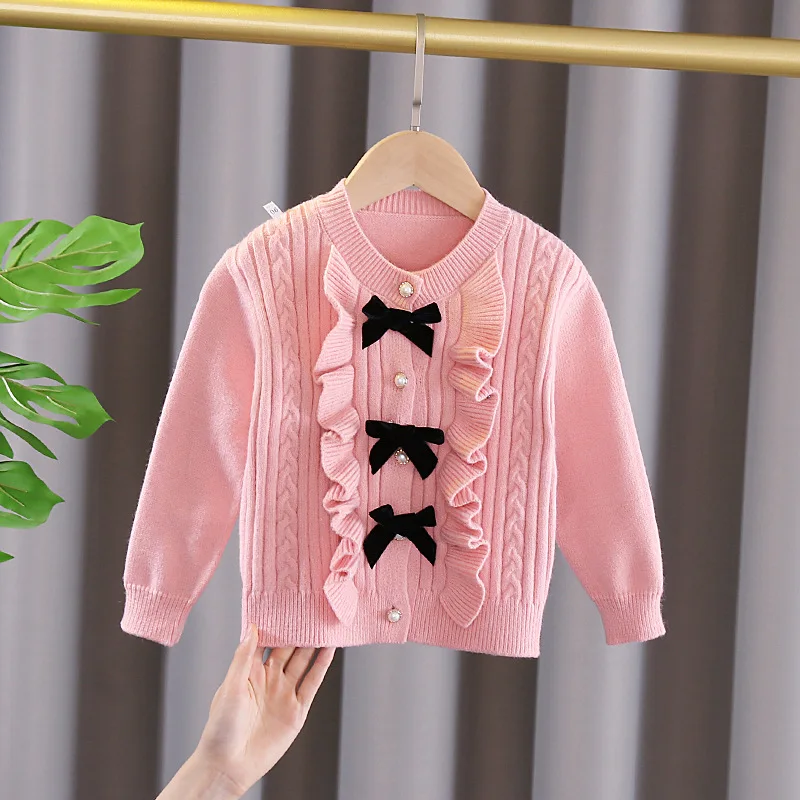Baby Girl Bow Sweater 2022 New Fashion Sweet Knitting Cardigan Winter Autumn Fall Girl Toddler Outfits Children's Clothing 1-5Y
Baby Girl Bow Sweater 2022 New Fashion Sweet Knitting Cardigan Winter Autumn Fall Girl Toddler Outfits Children's Clothing 1-5Y