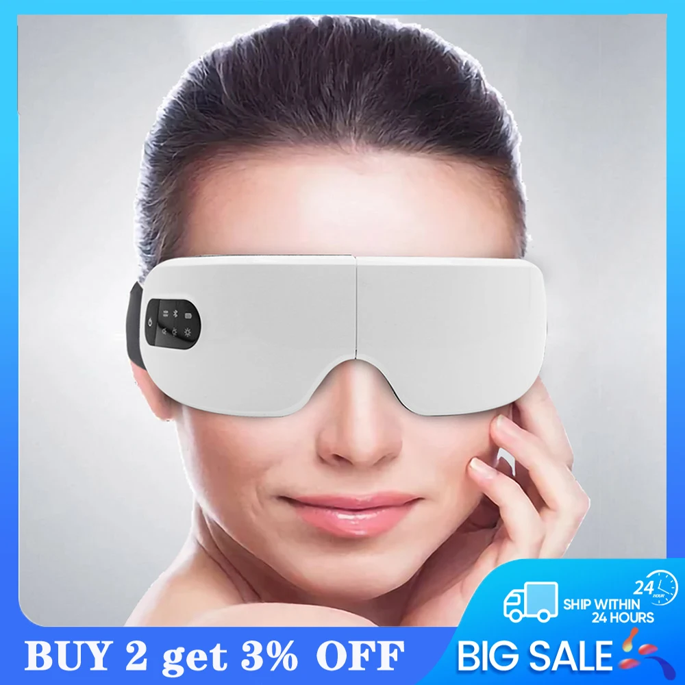 Smart Eye Massager Electric Wireless Vibration Massage Glasses with Music Foldable Hot Compress Relieve Fatigue Improve Sleeping
Smart Eye Massager Electric Wireless Vibration Massage Glasses with Music Foldable Hot Compress Relieve Fatigue Improve Sleeping