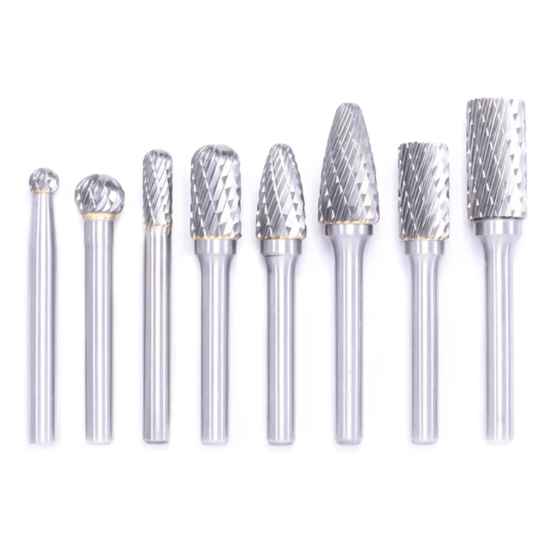 8pcs Cemented Carbide Rotary File Tungsten Carbide Carving Polishing Drill Bit for Metal Wood Grinding Woodworking Cutter
8pcs Cemented Carbide Rotary File Tungsten Carbide Carving Polishing Drill Bit for Metal Wood Grinding Woodworking Cutter