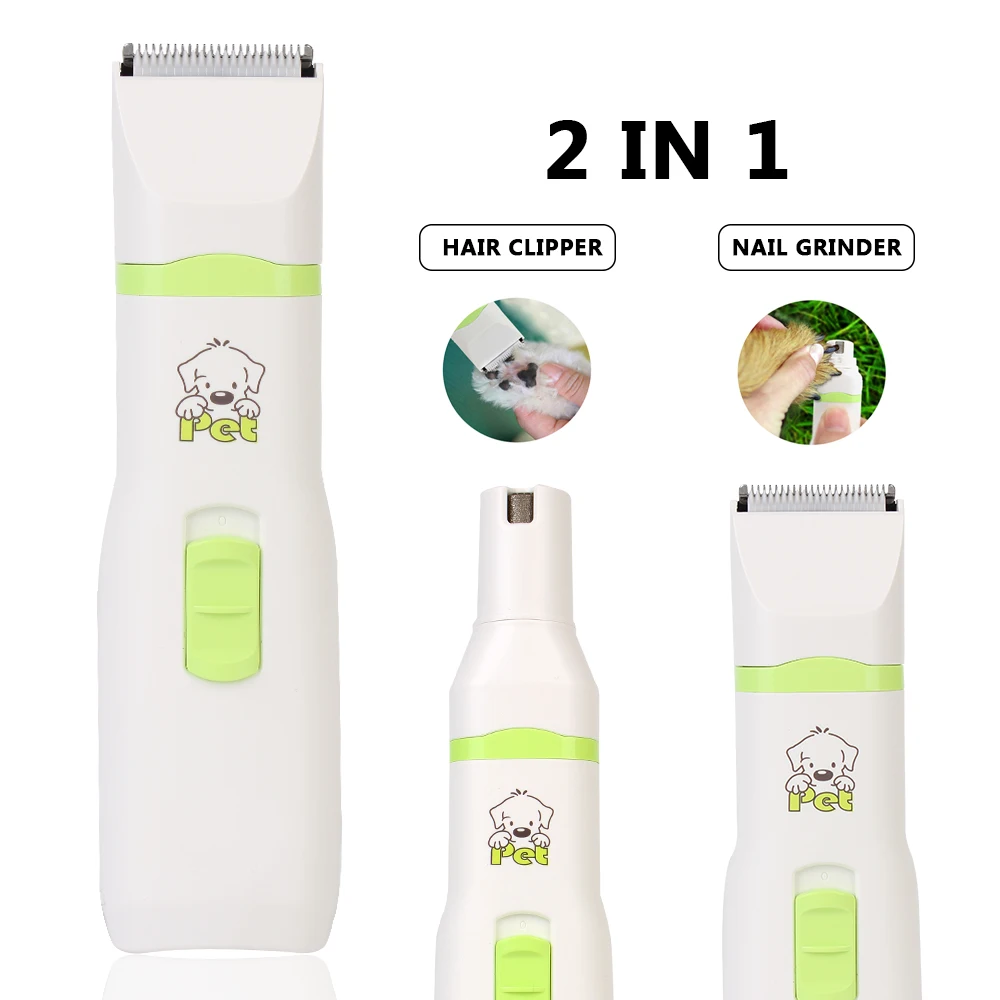 2 in 1 Nail Cutter Paw Nail Grinder Clippers Professional Pet Hair Cutting Dog Cat Hair Trimmer Pet Grooming Machine
2 in 1 Nail Cutter Paw Nail Grinder Clippers Professional Pet Hair Cutting Dog Cat Hair Trimmer Pet Grooming Machine