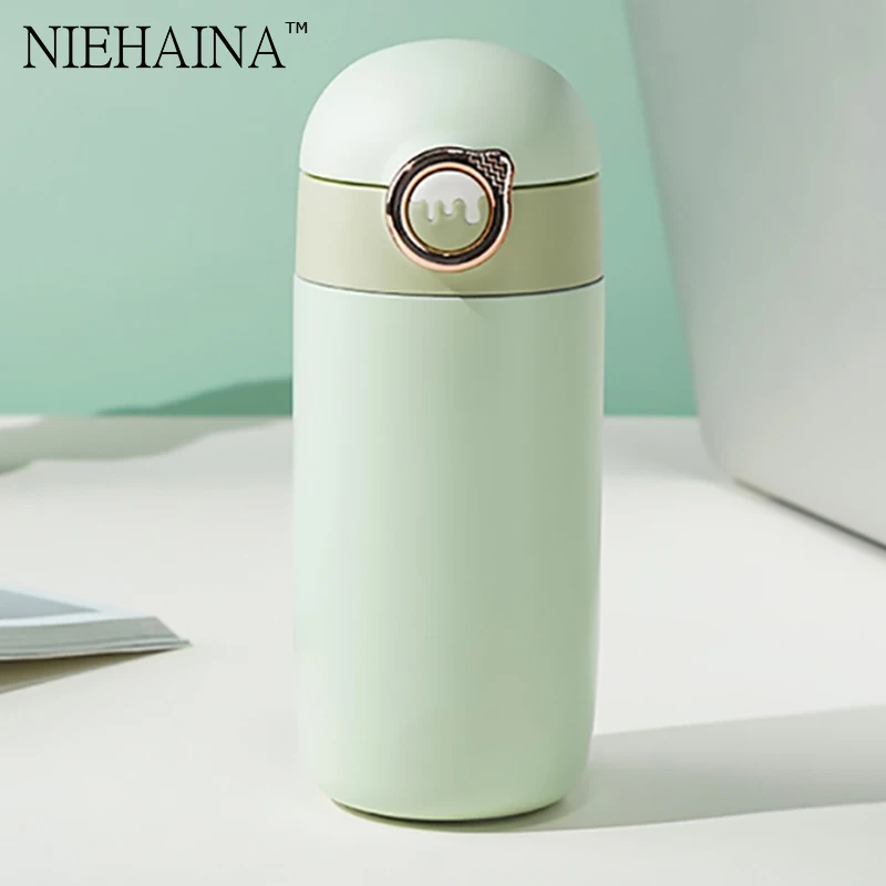 340ML Bouncing Cover Vacuum Cup Cute 304 Stainless Steel Children's Simple Portable Student Water Cup Water Bottle
340ML Bouncing Cover Vacuum Cup Cute 304 Stainless Steel Children's Simple Portable Student Water Cup Water Bottle