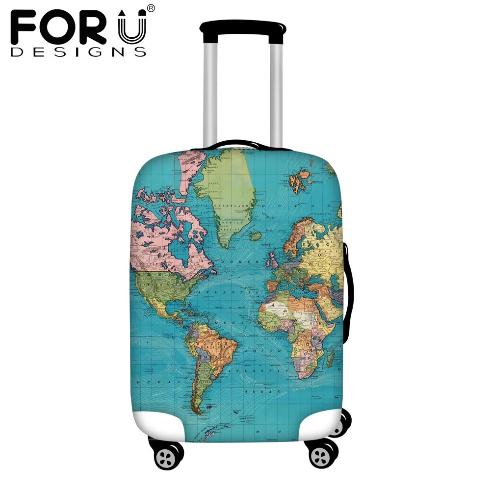 FORUDESIGNS Vintage Map Design Print Elastic Luggage Covers Pretty Suitcase Protective Case for 18-32 Inch Travel Accessories
FORUDESIGNS Vintage Map Design Print Elastic Luggage Covers Pretty Suitcase Protective Case for 18-32 Inch Travel Accessories