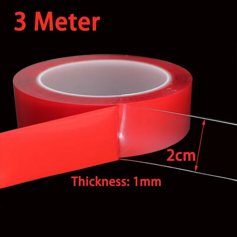 Red Film Double-Sided Adhesive Tape Reusable Waterproof Wall Sticker Sealing Tapes Heat Resistant Bathroom Cabinet Home Supplies
Red Film Double-Sided Adhesive Tape Reusable Waterproof Wall Sticker Sealing Tapes Heat Resistant Bathroom Cabinet Home Supplies