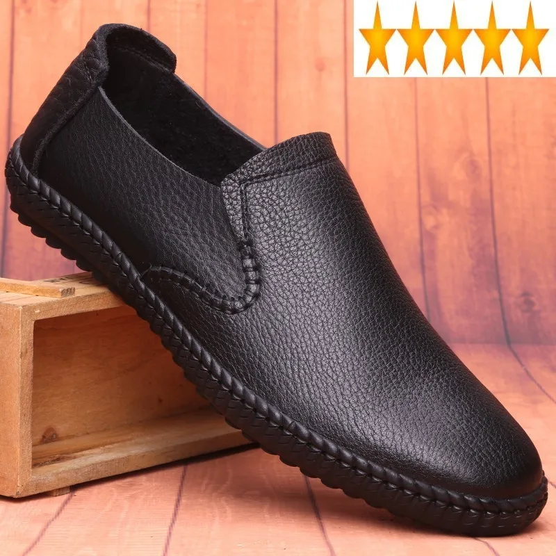 Loafers Leather Men Breathable Real Casual Flat Shoes Cowhide Slip-On Driving Footwear Spring Autumn Round Toe Mocassin Homme
Loafers Leather Men Breathable Real Casual Flat Shoes Cowhide Slip-On Driving Footwear Spring Autumn Round Toe Mocassin Homme
