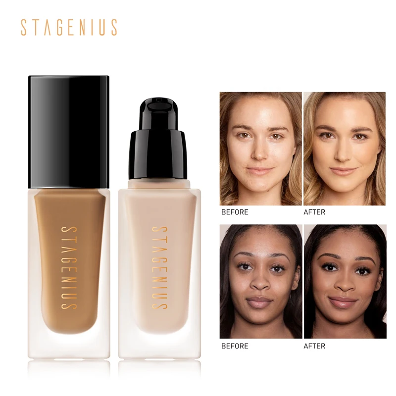 STAGENIUS Liquid Foundation Matte Full Coverage Make Up Concealer Base Makeup Waterproof Sunscreen SPF30 Foundation
STAGENIUS Liquid Foundation Matte Full Coverage Make Up Concealer Base Makeup Waterproof Sunscreen SPF30 Foundation