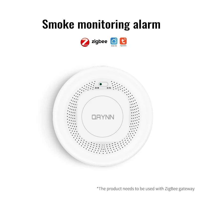 Tuya Smart Zigbee 3.0 Smoke Detector Sensor Smart Home Security Alarm System Sound Photoelectric Smoke Sensor App Notification
Tuya Smart Zigbee 3.0 Smoke Detector Sensor Smart Home Security Alarm System Sound Photoelectric Smoke Sensor App Notification